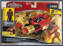 Zeo Racer Zord and Red Ranger from Power Rangers Super Megaforce - Zords manufactured by Bandai [Front]
