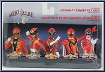 Red Rangers: Legendary Ranger Key Pack from Power Rangers Super Ninja Steel - Legacy Collection manufactured by Bandai [Back]