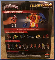 Yellow Ranger  from Power Rangers Super Ninja Steel - Action Heroes manufactured by Bandai [Back]