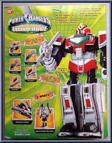 Deluxe Time Force Megazord from Power Rangers Time Force - Deluxe manufactured by Bandai [Back]