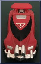 Red Lightning from Power Rangers Turbo - Real Metal Turbo Rangers Vehicles manufactured by Bandai [Loose]