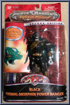 Black Primal-Morphin Power Ranger (rhino) from Power Rangers Wild Force - Zord-Morphin manufactured by Bandai [Front]