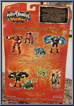 Blue Primal-Morphin Power Ranger (elephant) from Power Rangers Wild Force - Zord-Morphin manufactured by Bandai [Back]