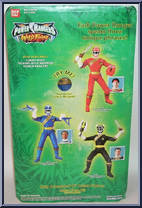 Blue Talking Wild Warrior Power Ranger from Power Rangers Wild Force - Talking Warrior manufactured by Bandai [Back]