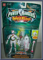 White Wild Force Power Ranger from Power Rangers Wild Force - Basic Series manufactured by Bandai [Front]