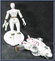 White Wild Force Power Ranger from Power Rangers Wild Force - Basic Series manufactured by Bandai [Loose]