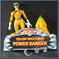 Yellow Wild Force Power Ranger from Power Rangers Wild Force - Basic Series manufactured by Bandai [Loose]