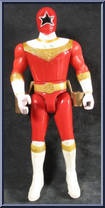 Red Ranger from Power Rangers Zeo - Jet Cycles manufactured by Bandai [Loose]