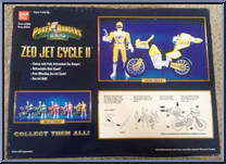 Yellow Ranger from Power Rangers Zeo - Jet Cycles manufactured by Bandai [Back]