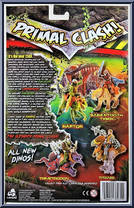 Sabertooth Tiger from Primal Clash! - Dino Wrangler manufactured by Lanard Toys [Back]