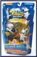 Chicken Surprise & Plunger Face from Rabbids - Sound & Action manufactured by McFarlane [Front]