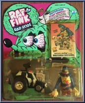 Deputy Sludge in his Bruiser Cruiser from Rat Fink - Rad Rods manufactured by Kenner [Front]