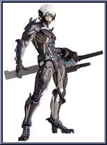 Raiden from Revoltech - Metal Gear Rising manufactured by Kaiyodo [Loose]