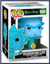 Hologram Rick Clone (Glows In The Dark) from Rick and Morty - Pop! Vinyl Figures manufactured by Funko [Front]