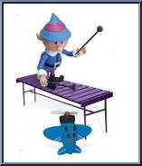 Boy Elf: Xylophone Player from Rudolph - Series 3 manufactured by Forever Fun [Loose]