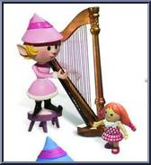 Harpist Elf from Rudolph - Series 2 manufactured by Forever Fun [Loose]