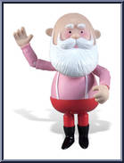 Santa Claus from Rudolph - Series 6: 3 3/4 inch manufactured by Forever Fun [Loose]