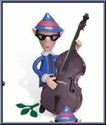 Tall Elf: Bass Player from Rudolph - Series 3 manufactured by Forever Fun [Loose]