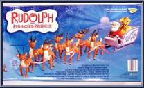 Santa's Sleigh & Reindeer Team from Rudolph - Action Figure Boxed Sets manufactured by Memory Lane [Back]