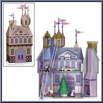 Santa's Castle (Window Box) (Foreman, Mrs Claus, Casual Santa) from Rudolph - PVC Boxed Sets manufactured by Memory Lane [Loose]