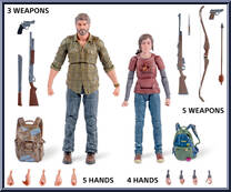 Joel & Ellie from Shapes Collection - Last of Us manufactured by Spinmaster [Loose]