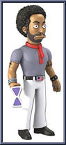 Lenny Kravitz from Simpsons - Series 5 manufactured by Neca [Loose]