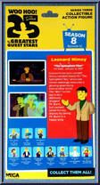 Leonard Nimoy from Simpsons - Series 3 manufactured by Neca [Back]