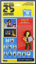 Weird Al (Red Shirt) from Simpsons - Series 4 manufactured by Neca [Back]