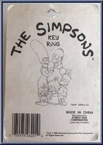 Bart Simpson (Orange Shirt) from Simpsons - Key Rings manufactured by Street Kids [Back]