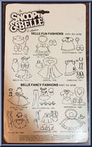 Miss Hollywoof from Snoopy & Belle - Belle Outfits manufactured by Knickerbocker [Back]
