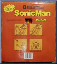 Sonic Man (Red / Silver) from Sonic Man - Boxed manufactured by Soma [Back]