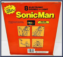 Sonic Man (Silver / Black) from Sonic Man - Boxed manufactured by Soma [Back]