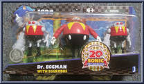 Dr. Eggman with Eggrobos from Sonic the Hedgehog - Multi-Packs manufactured by Jazwares [Front]