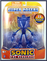 Sonic (Blue Translucent) from Sonic the Hedgehog - Super Posers manufactured by Jazwares [Front]