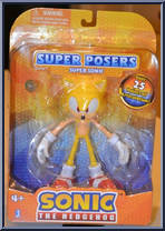 Super Sonic (Yellow) from Sonic the Hedgehog - Super Posers manufactured by Jazwares [Front]