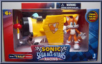 Miles "Tails" Prower (with Airplane) from Sonic the Hedgehog - Sega All-Stars Racing manufactured by Jazwares [Front]