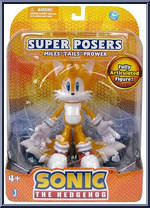Miles "Tails" Prower from Sonic the Hedgehog - Super Posers manufactured by Jazwares [Front]