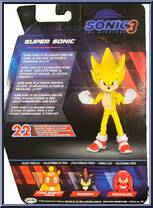 Super Sonic from Sonic the Hedgehog 3 - Basic Series manufactured by Jakks Pacific [Back]