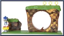 Green Hill Zone Playset from Sonic the Hedgehog - Playsets manufactured by Jakks Pacific [Loose]