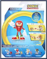 Knuckles (with Tails Disk) from Sonic the Hedgehog - Basic Series manufactured by Jakks Pacific [Back]