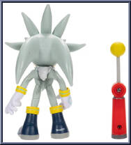 Silver (Yellow Checkpoint) from Sonic the Hedgehog - Basic Series manufactured by Jakks Pacific [Loose]