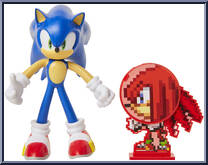 Sonic (with Knuckles Disk) from Sonic the Hedgehog - Basic Series manufactured by Jakks Pacific [Loose]