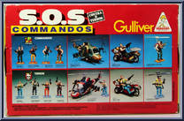 Bad Fire (with Mattone) from S.O.S. Commandos - Vehicles manufactured by Gulliver [Back]
