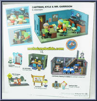 Cartman, Kyle & Mr. Garrison & Classroom from South Park - Construction Sets manufactured by McFarlane [Back]