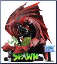 Spawn #1 (Black White & Red All Over) from Spawn (2020 Series) - Statues manufactured by McFarlane [Loose]
