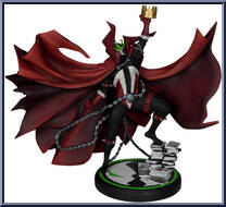 Spawn #1 (Black White & Red All Over) from Spawn (2020 Series) - Statues manufactured by McFarlane [Loose]