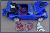 Spider Glider Car from Spider-Man (2000) - Vehicles manufactured by Toy Biz [Loose]