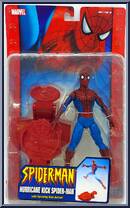 Spider-Man (Hurricane Kick) from Spider-Man (2000) - Series 15 manufactured by Toy Biz [Front]