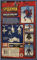 Spider-Man (Aqua Blast) from Spider-Man (2000) - Series 13 manufactured by Toy Biz [Back]