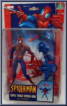 Spider-Man (Triple Threat) from Spider-Man (2000) - Series 11 manufactured by Toy Biz [Front]
